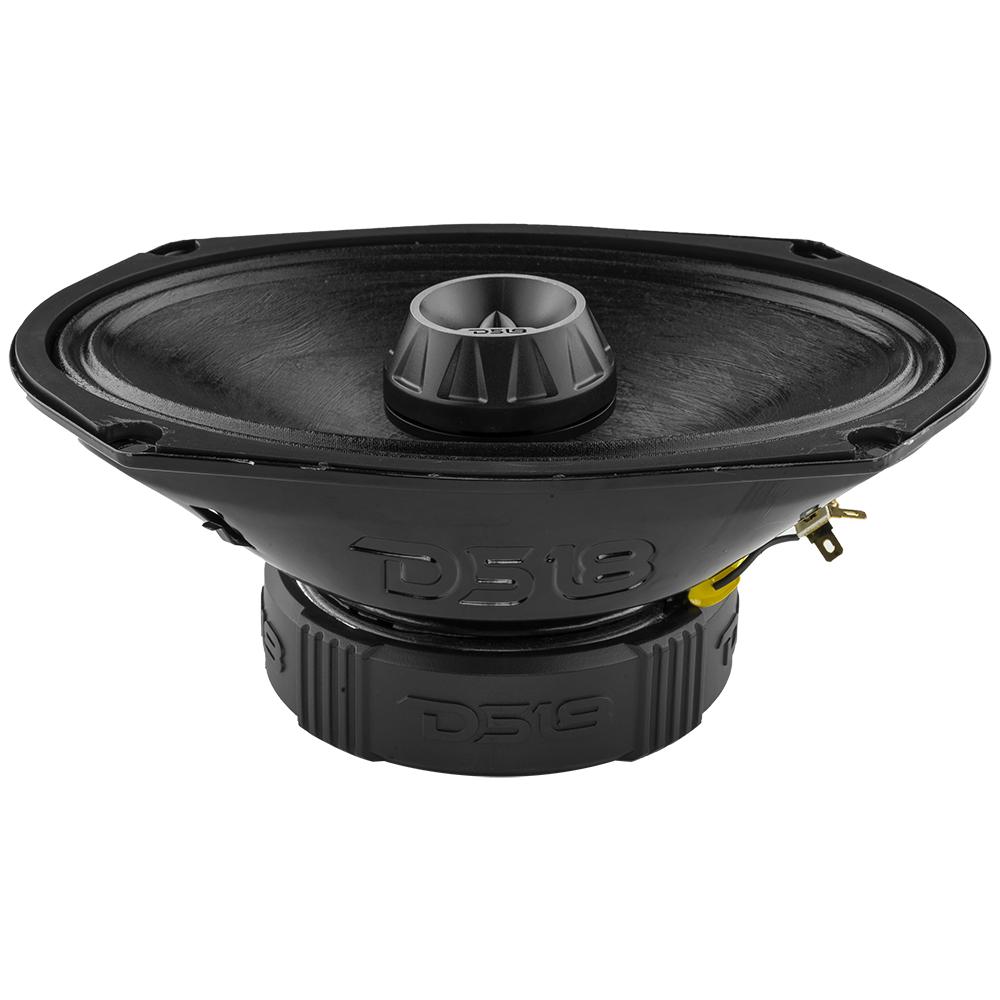 DS18 DS-PRO-ZT69 PRO-ZT 6x9 Inch Mid-Range Loudspeaker W/ Water resistance Cone Built-in Bullet Tweeter and Grill 550 Watts 4-Ohm DS18