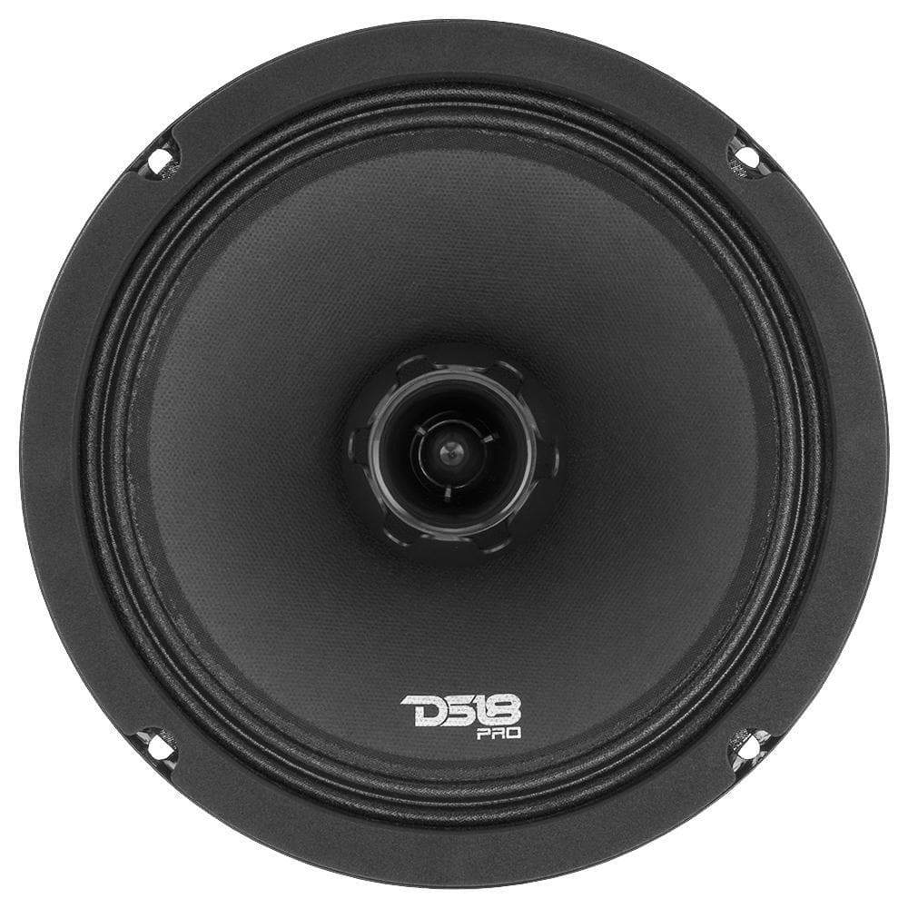 DS18 DS-PRO-ZT8 PRO-ZT 8 Inch Mid-Range Loudspeaker W/ Water resistance Cone Built-in Bullet Tweeter and Grill 500 Watts 4-Ohm DS18