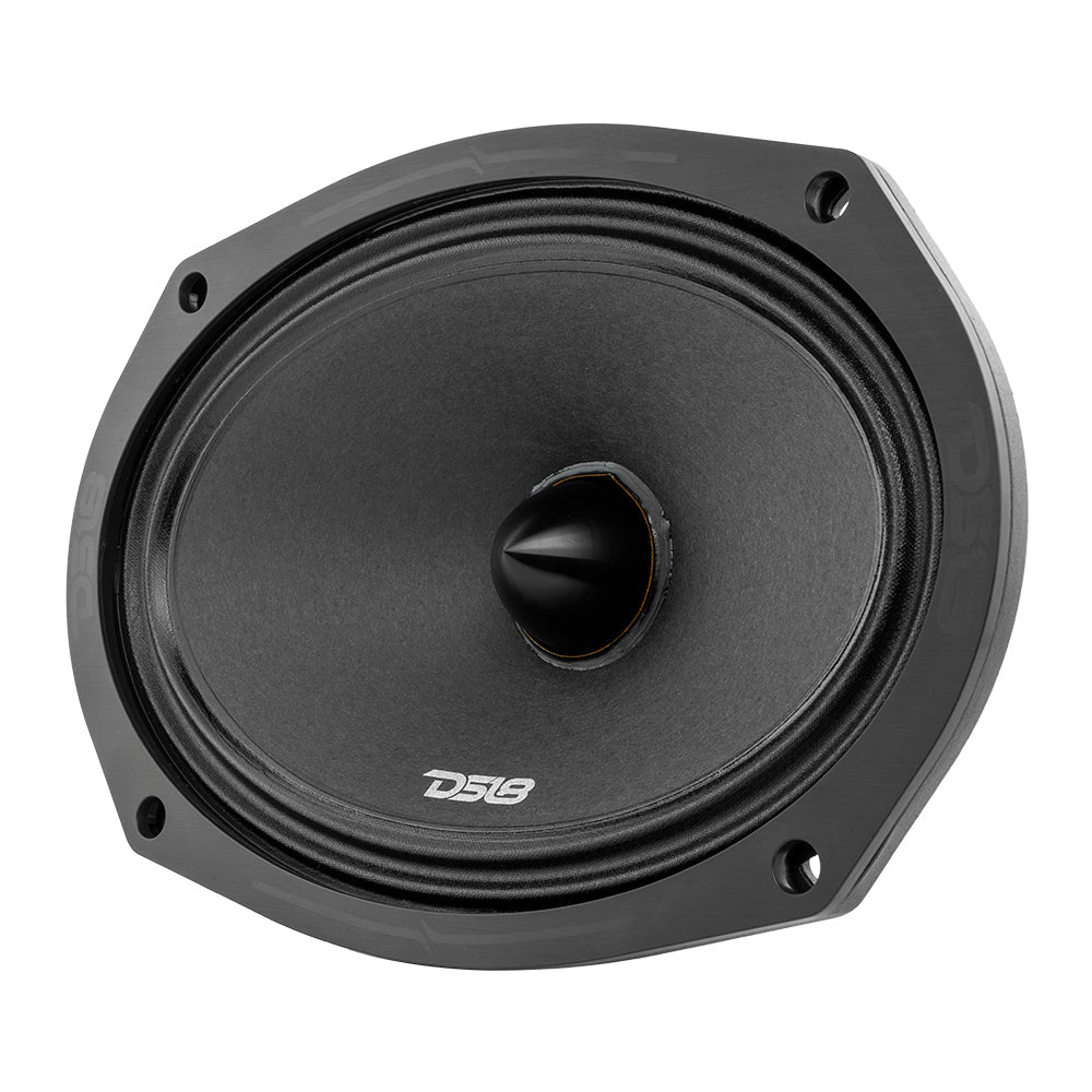 DS18 DS-PRO-ZXI694BM PRO-X 6X9 Inch Mid-Range Loudspeaker with Bullet and Grill 750 Watts 4-Ohm DS18