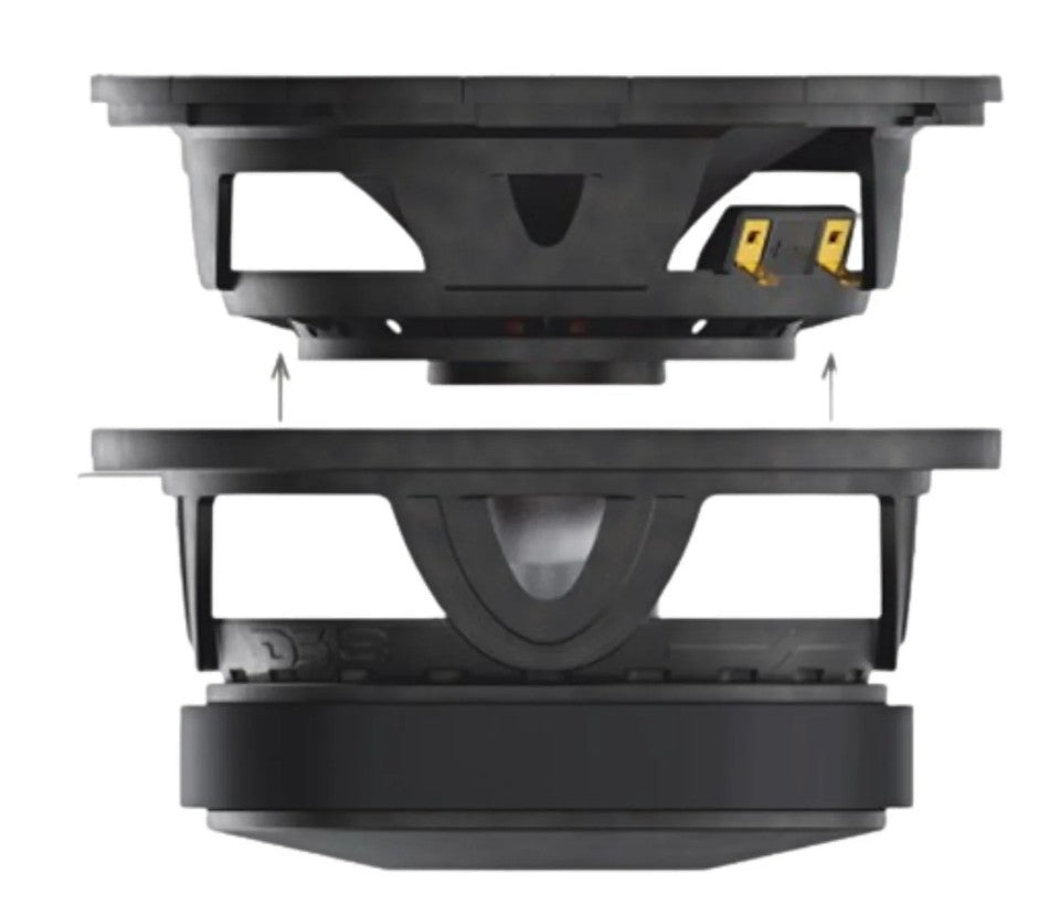 DS18 PROJECT360.64B 6.5” Mid-High 98 dB Loudspeaker - 300W RMS 4-Ohm w/Bullet- Rotating Recone Design For Quick Repair