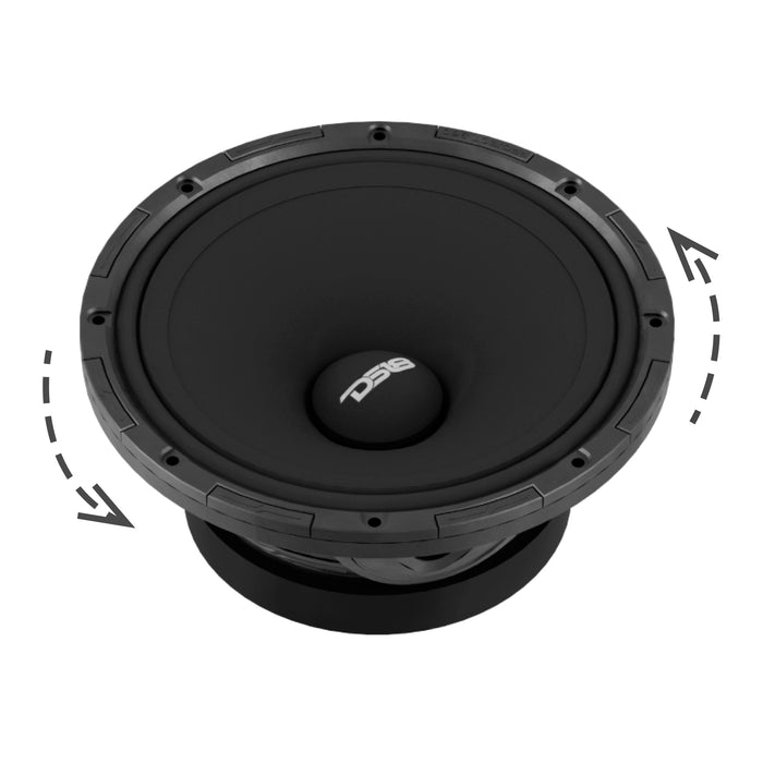 DS18 PROJECT360.84 8" Mid-High Loudspeaker – 300W RMS 4-Ohm High-Sensitivity Driver with Rotating Recone Quick Repair Design