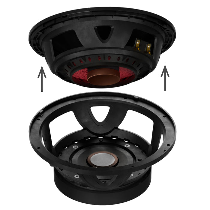 DS18 PROJECT360.84 8" Mid-High Loudspeaker – 300W RMS 4-Ohm High-Sensitivity Driver with Rotating Recone Quick Repair Design