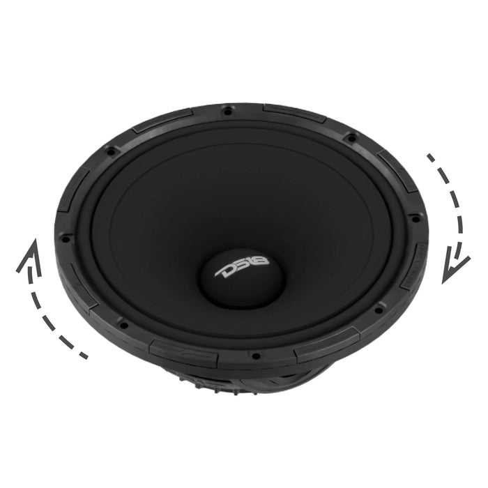 DS18 PROJECT360.84N 8" High-Sensitivity Mid-High Loudspeaker – Neodymium Magnet, 350W RMS, 4 Ohm, Rotating Recone Quick Repair Design