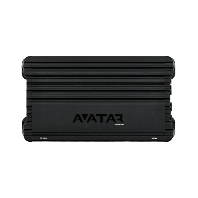 Deaf Bonce Avatar PS-150.4 4-Channel Car Amplifier – 880W Max Power, 2-Ohm Stable, Bridgeable