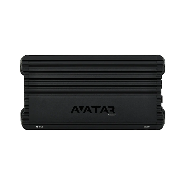 Deaf Bonce Avatar PS-180.4 4-Channel Car Amplifier – 1,040W Max Power, 2-Ohm Stable, Bridgeable