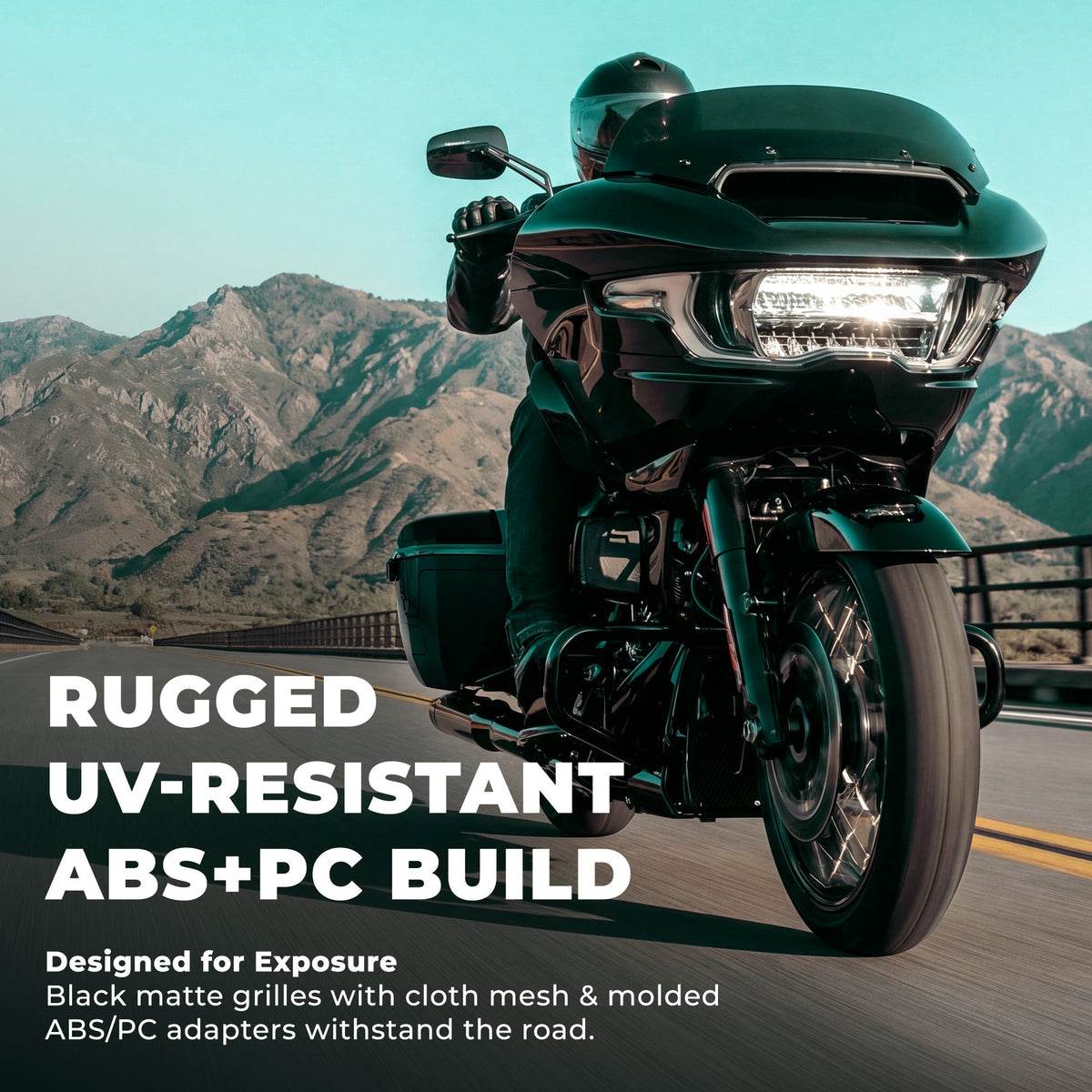 DS18 RY-HD69SBU.24 Harley-Davidson 2024+ Saddlebag Speaker Lid Conversion Kit for 6x9" Speakers DS18