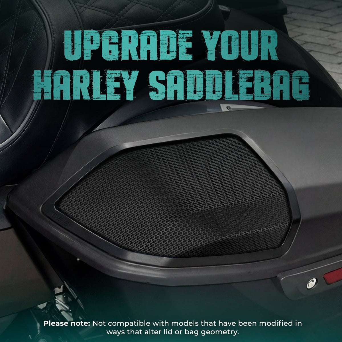 DS18 RY-HD69SBU.24 Harley-Davidson 2024+ Saddlebag Speaker Lid Conversion Kit for 6x9" Speakers DS18