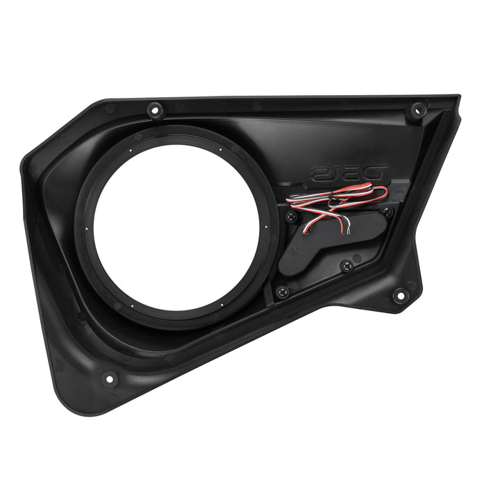 DS18 Polaris RZR PROBD8 Rear Door Speaker Panels for 8” 500W RMS Speakers with Digital LED Lighting