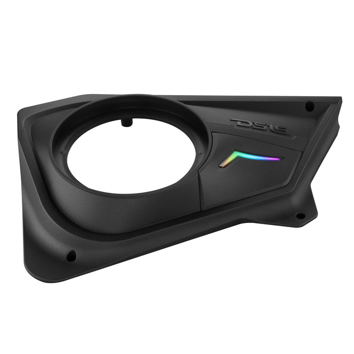 DS18 Polaris RZR PROBD8 Rear Door Speaker Panels for 8” 500W RMS Speakers with Digital LED Lighting