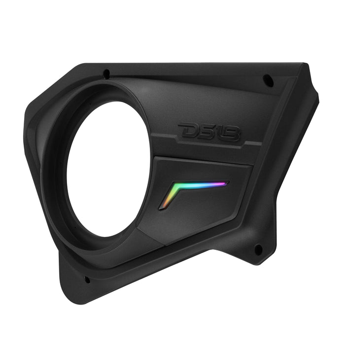 DS18 Polaris RZR PROBD8 Rear Door Speaker Panels for 8” 500W RMS Speakers with Digital LED Lighting