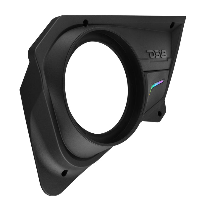 DS18 Polaris RZR PROBD8 Rear Door Speaker Panels for 8” 500W RMS Speakers with Digital LED Lighting