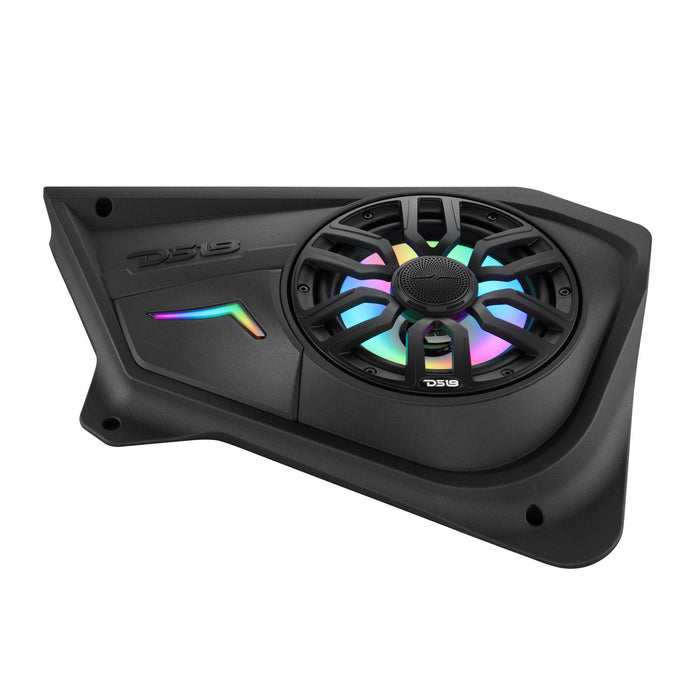 DS18 RZR-PROBD8LD Polaris RZR Rear Door Panels Loaded with NXL-IQ/BK 8" Coaxial Speakers
