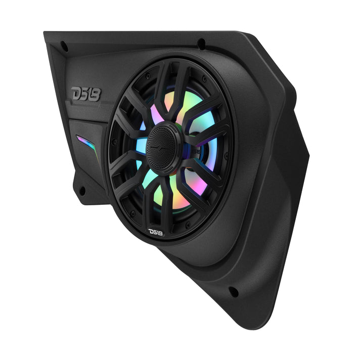 DS18 RZR-PROBD8LD Polaris RZR Rear Door Panels Loaded with NXL-IQ/BK 8" Coaxial Speakers