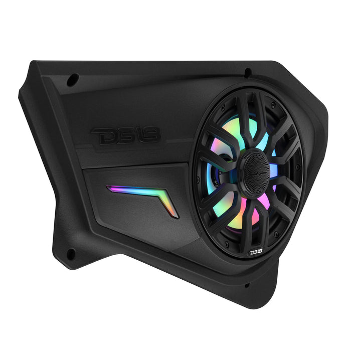 DS18 RZR-PROBD8LD Polaris RZR Rear Door Panels Loaded with NXL-IQ/BK 8" Coaxial Speakers