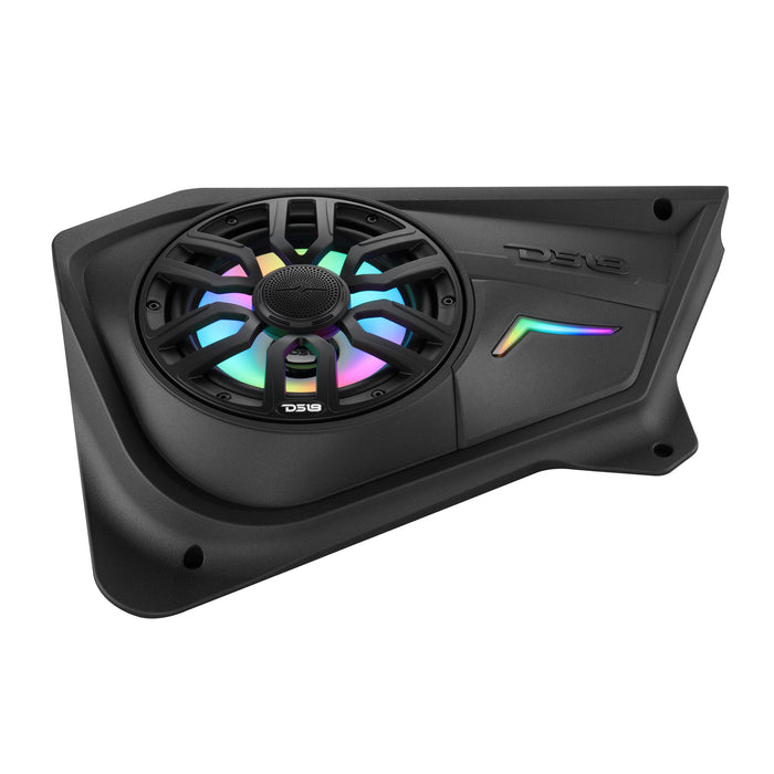 DS18 RZR-PROBD8LD Polaris RZR Rear Door Panels Loaded with NXL-IQ/BK 8" Coaxial Speakers