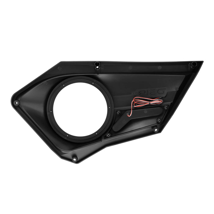 DS18 RZR-PROFD8 Polaris RZR Front Door Panels with 8” Speaker Pods & Digital LED Lighting