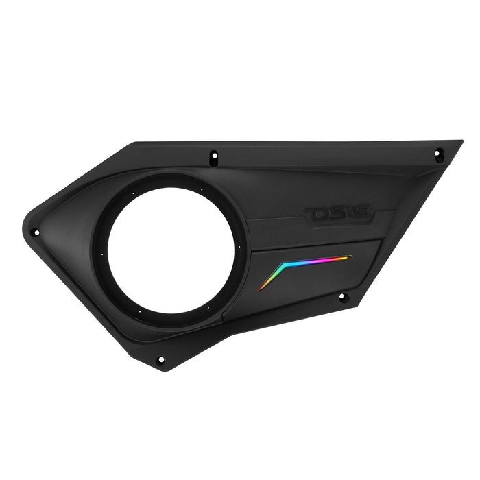 DS18 RZR-PROFD8 Polaris RZR Front Door Panels with 8” Speaker Pods & Digital LED Lighting