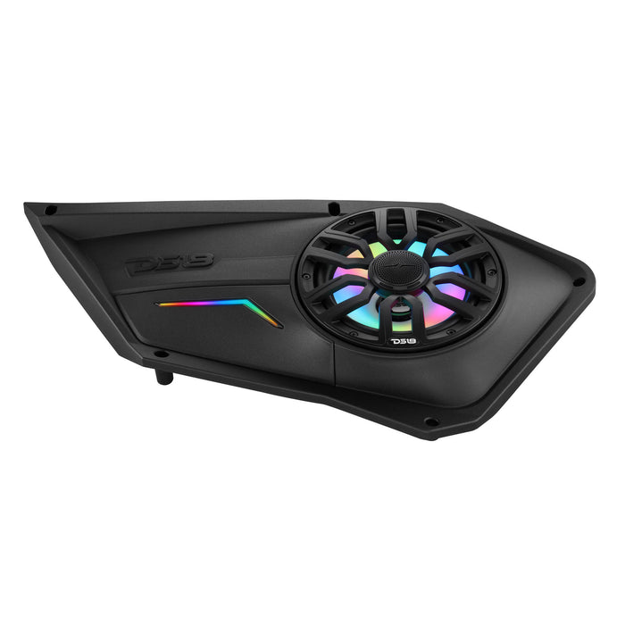 DS18 PROFD8LD Polaris RZR Front Door Panels Loaded with NXL-IQ/BK 8" Coaxial Speakers