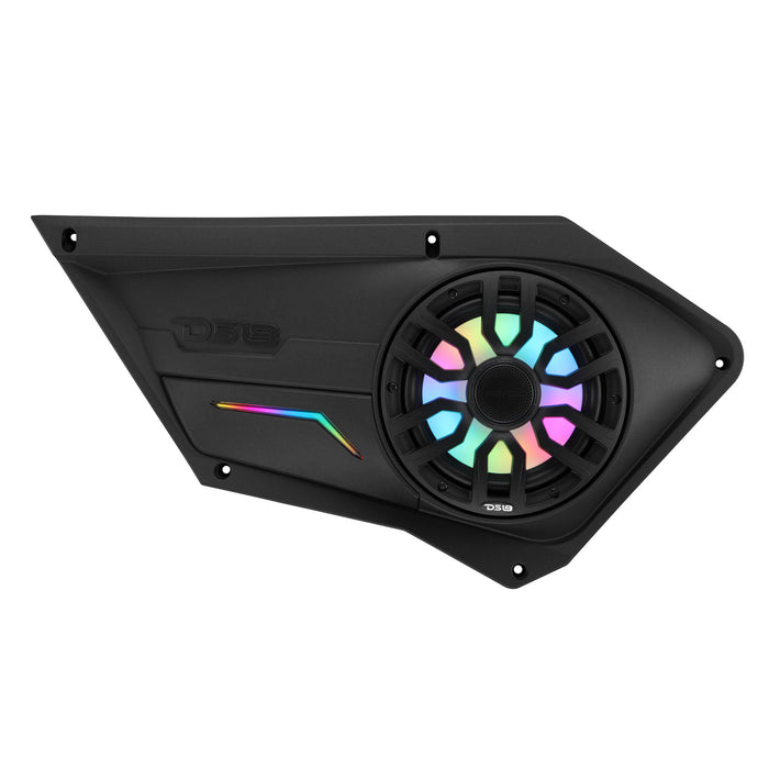 DS18 PROFD8LD Polaris RZR Front Door Panels Loaded with NXL-IQ/BK 8" Coaxial Speakers