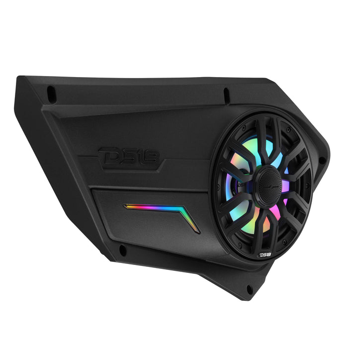 DS18 PROFD8LD Polaris RZR Front Door Panels Loaded with NXL-IQ/BK 8" Coaxial Speakers