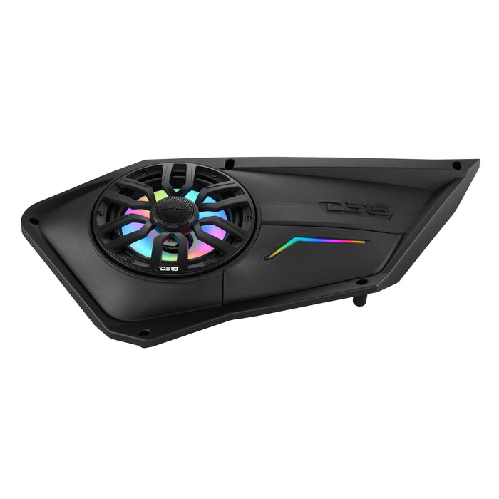 DS18 PROFD8LD Polaris RZR Front Door Panels Loaded with NXL-IQ/BK 8" Coaxial Speakers