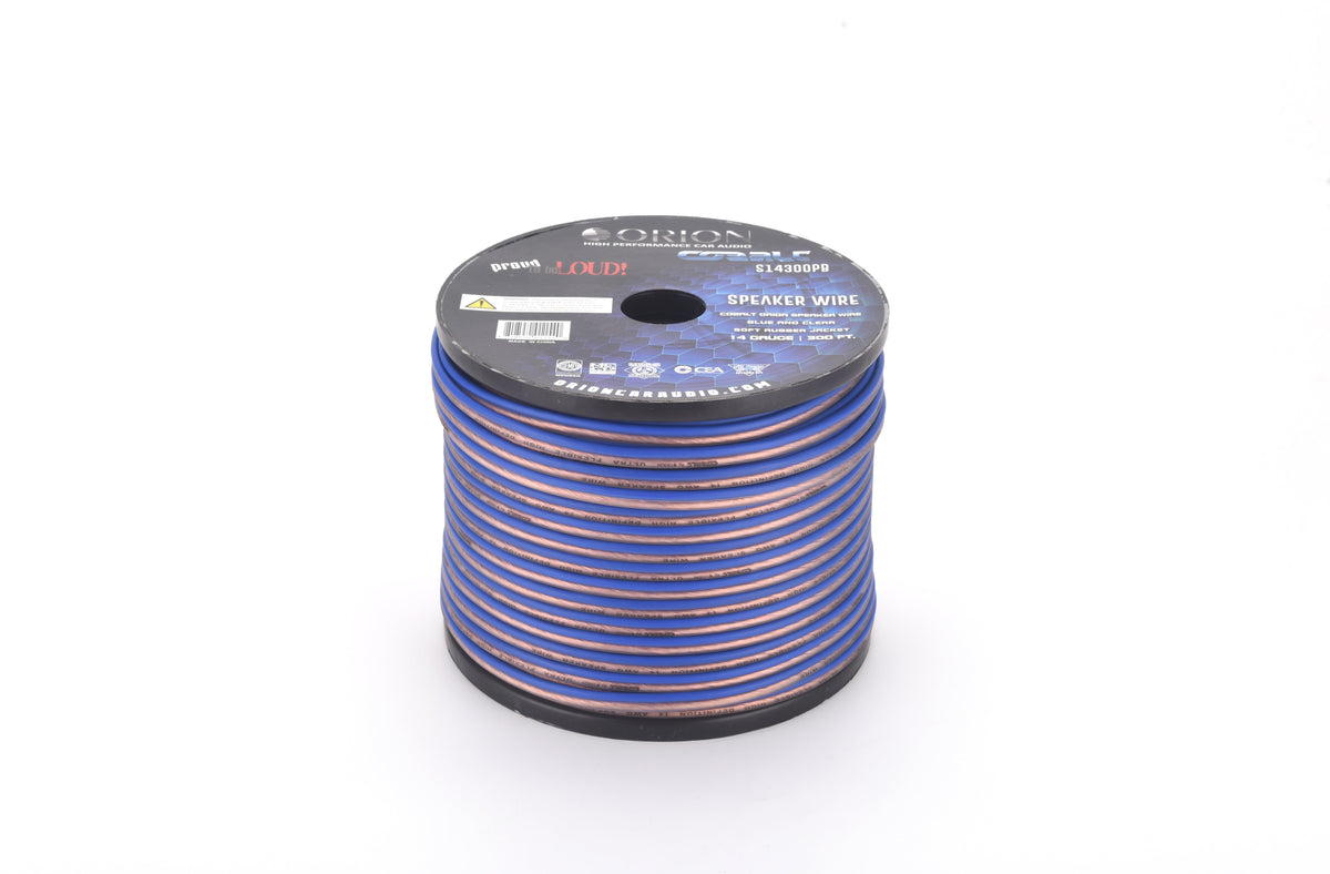 Orion S14300PB 14-Gauge 300FT Speaker Wire Roll | Car Audio & Home Audio Installation