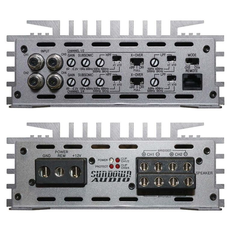 Sundown Audio 4-Channel Car Amplifier – 1400W RMS Powerful Sound