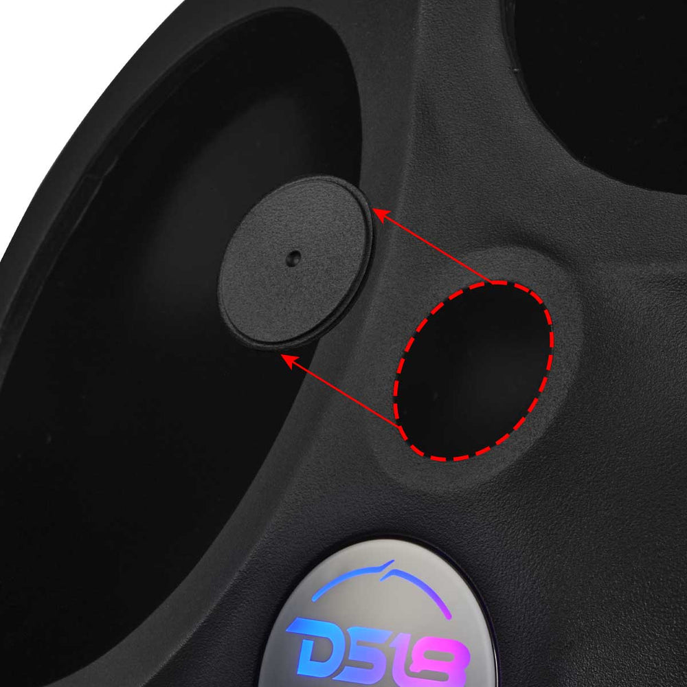 DS18 SLG-F82 Polaris Slingshot Front Fender Dual 8" Speaker Pods With Digital LED Lighting