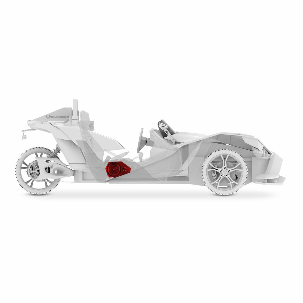 DS18 SLG-SP6LD Polaris Slingshot Side Panel Speaker Enclosure Loaded with 2 x PRO-SM6, 2 x ZXI-T1 & 2 x PRO-GRILL6-MS/BK | 2015–2019