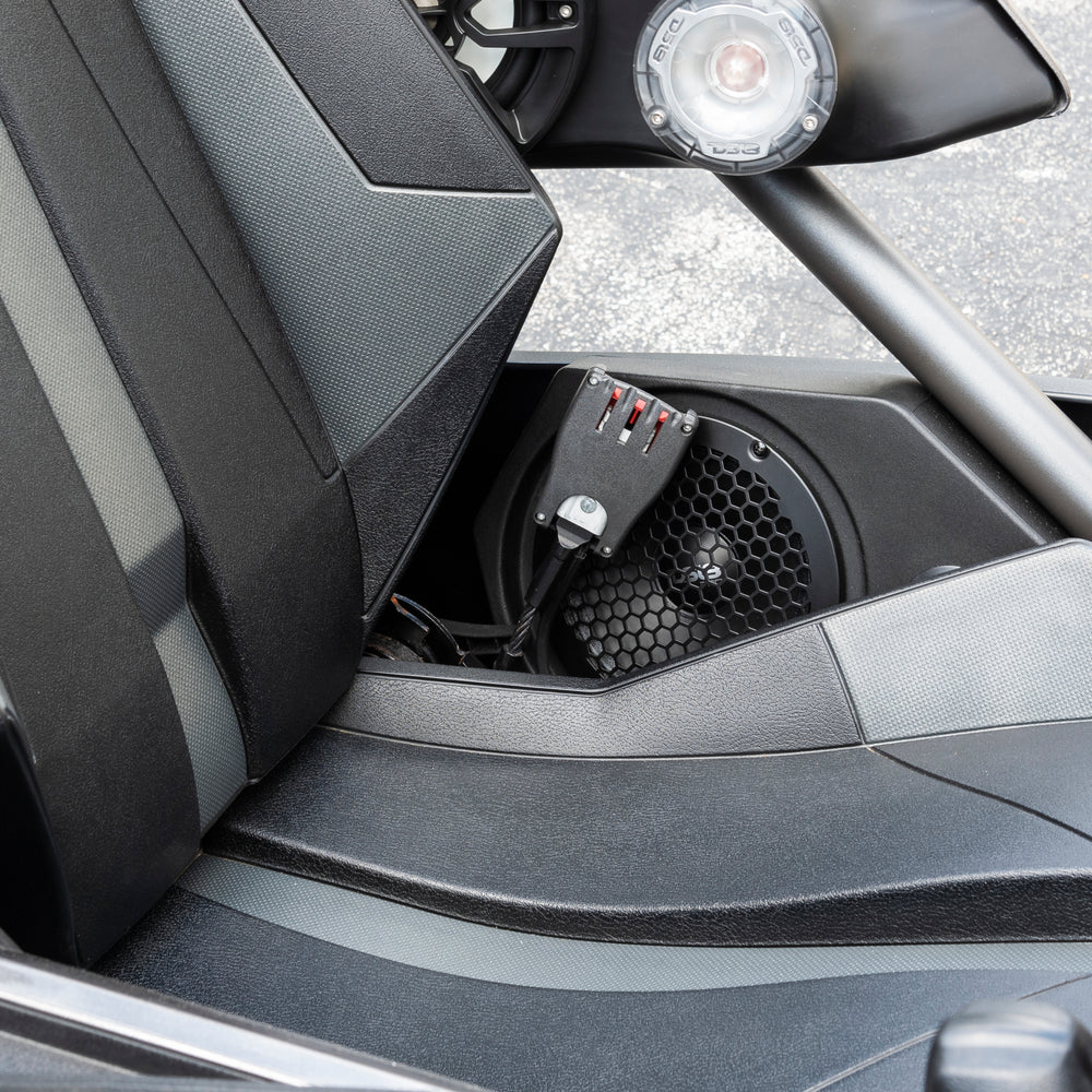 DS18 SLG-SP6LD Polaris Slingshot Side Panel Speaker Enclosure Loaded with 2 x PRO-SM6, 2 x ZXI-T1 & 2 x PRO-GRILL6-MS/BK | 2015–2019