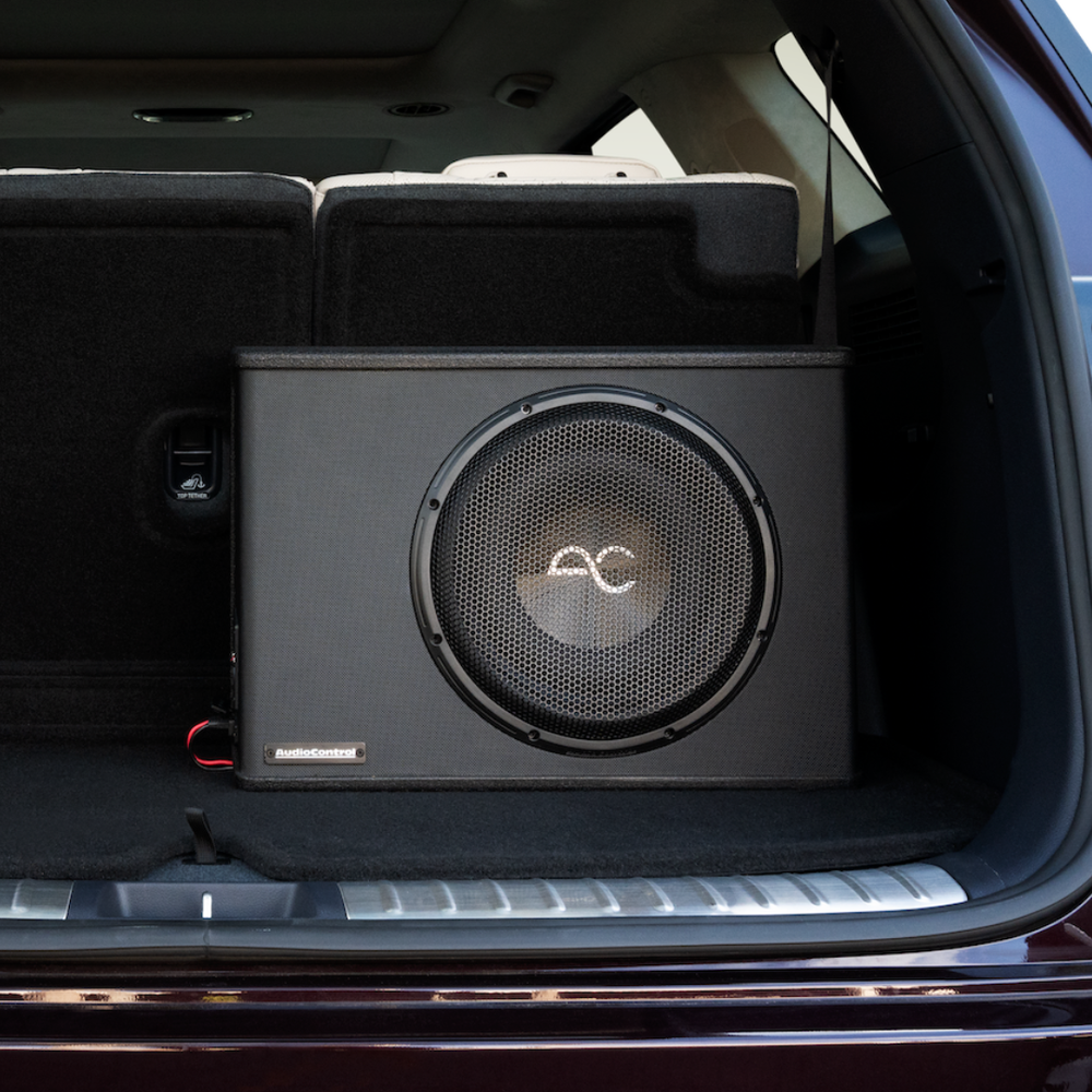 Audio Control SPC-W10 400 Watt (RMS) Space Series Sealed Wedge Subwoofer Enclosure (400 Watt RMS/600 Watt Max) | 10"