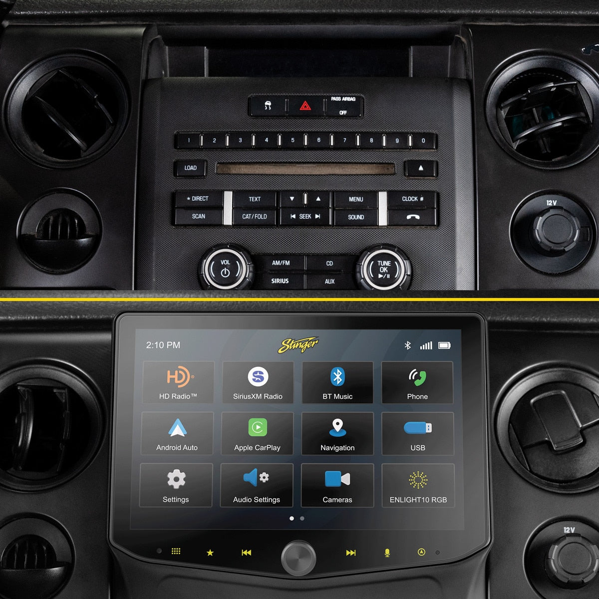 SR-F15009HX Ford F-150 (2009-2014) 10" Installation Kit for HORIZON10 Multimedia Head Unit