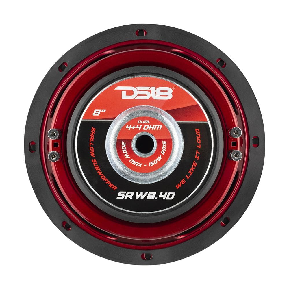 DS18 DS-SRW8.4D SRW Shallow 8 Inch Subwoofer 500 Watts Dvc 4-Ohm DS18