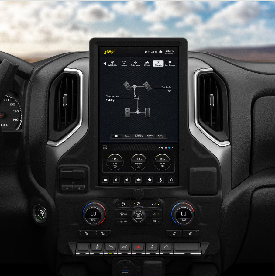 Stinger SRX-GM19128 HORIZON12 Chevy Silverado/ GMC Sierra (2019-2023) 12.8" Full Integration Kit
