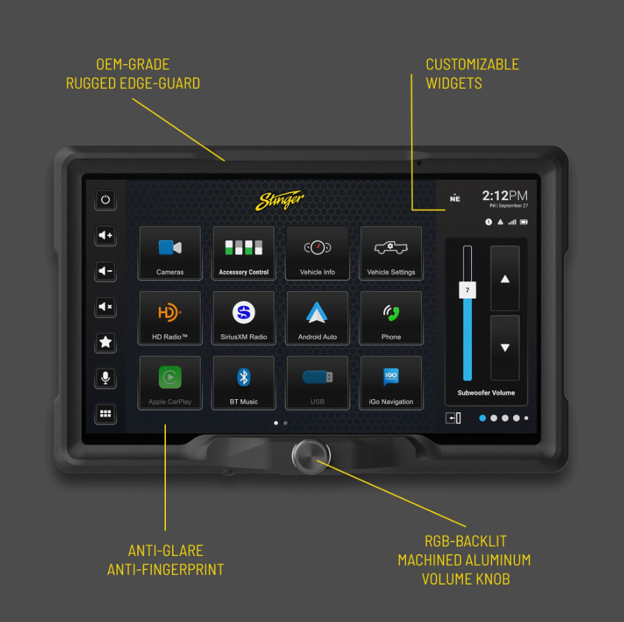 Stinger SRX-TAC16128 HORIZON12 Toyota Tacoma (2016-2023) 12.8" Radio Plug-&-Play Kit