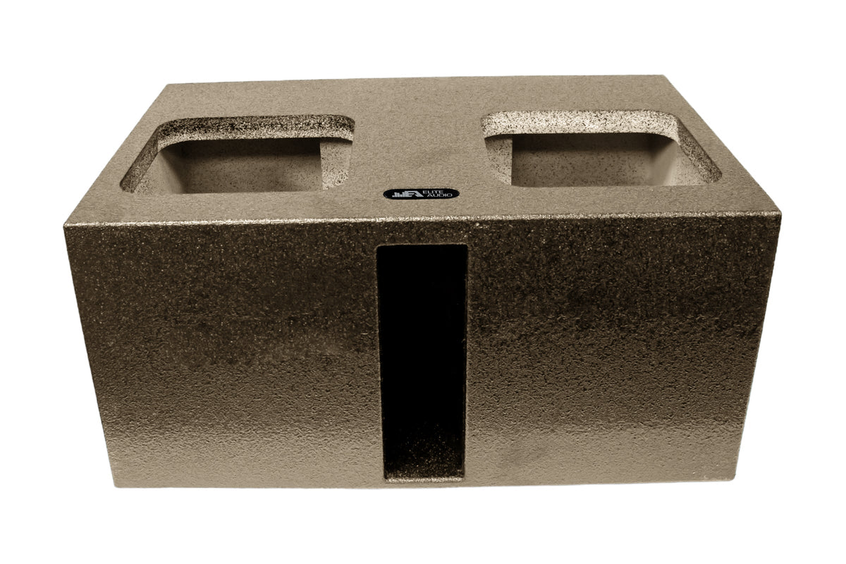 Elite Audio Dual 15" Ported Up Fire XL SPL Universal Subwoofer Box for Kicker Solo-Baric