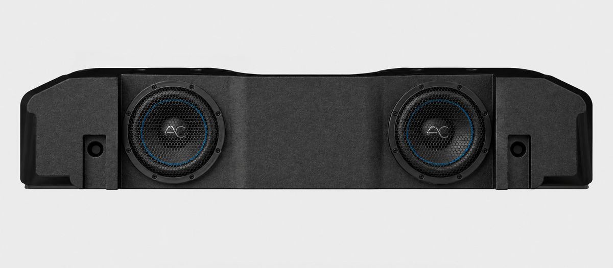 AudioControl TXJTD8 Jeep Gladiator JT 2020-2024 Dual 8" Under-Seat Vented Subwoofer Enclosure – 700W RMS / 1,000W Max Loaded Bass Box