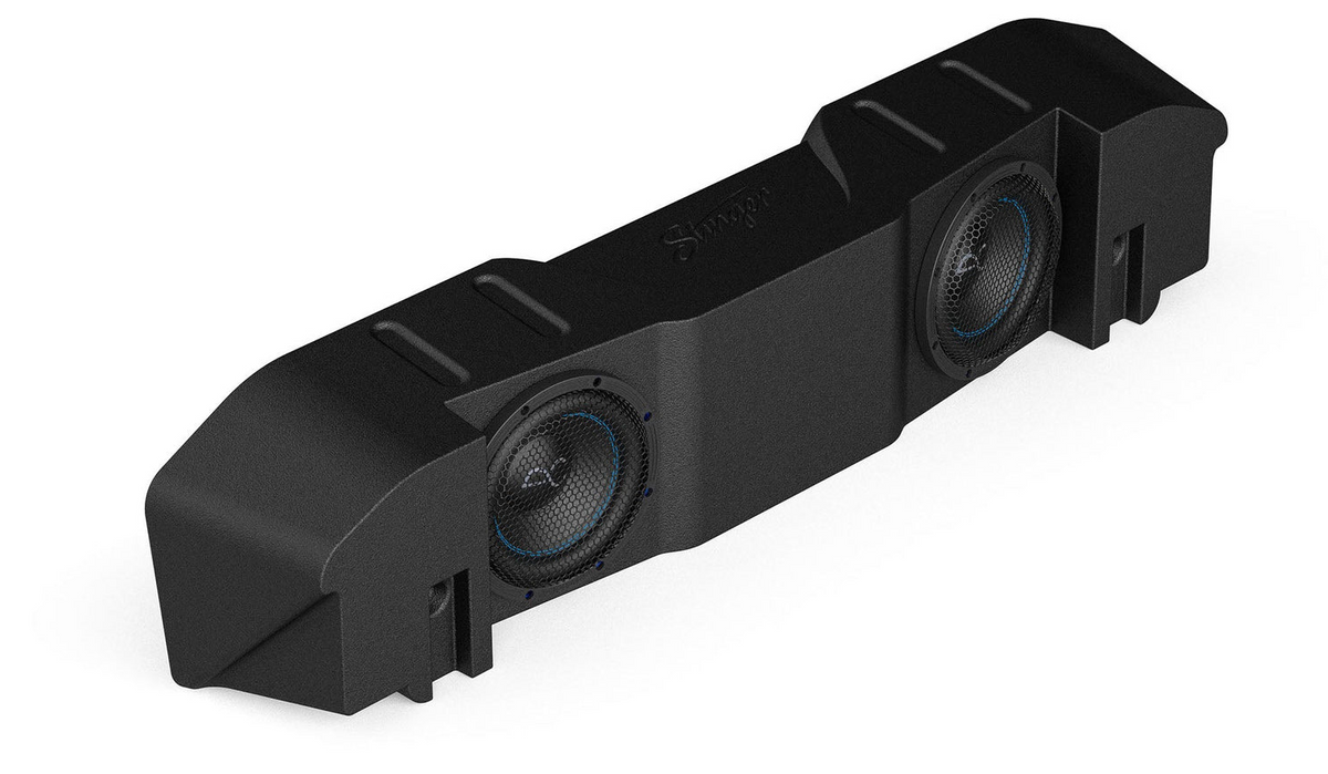 AudioControl TXJTD8 Jeep Gladiator JT 2020-2024 Dual 8" Under-Seat Vented Subwoofer Enclosure – 700W RMS / 1,000W Max Loaded Bass Box
