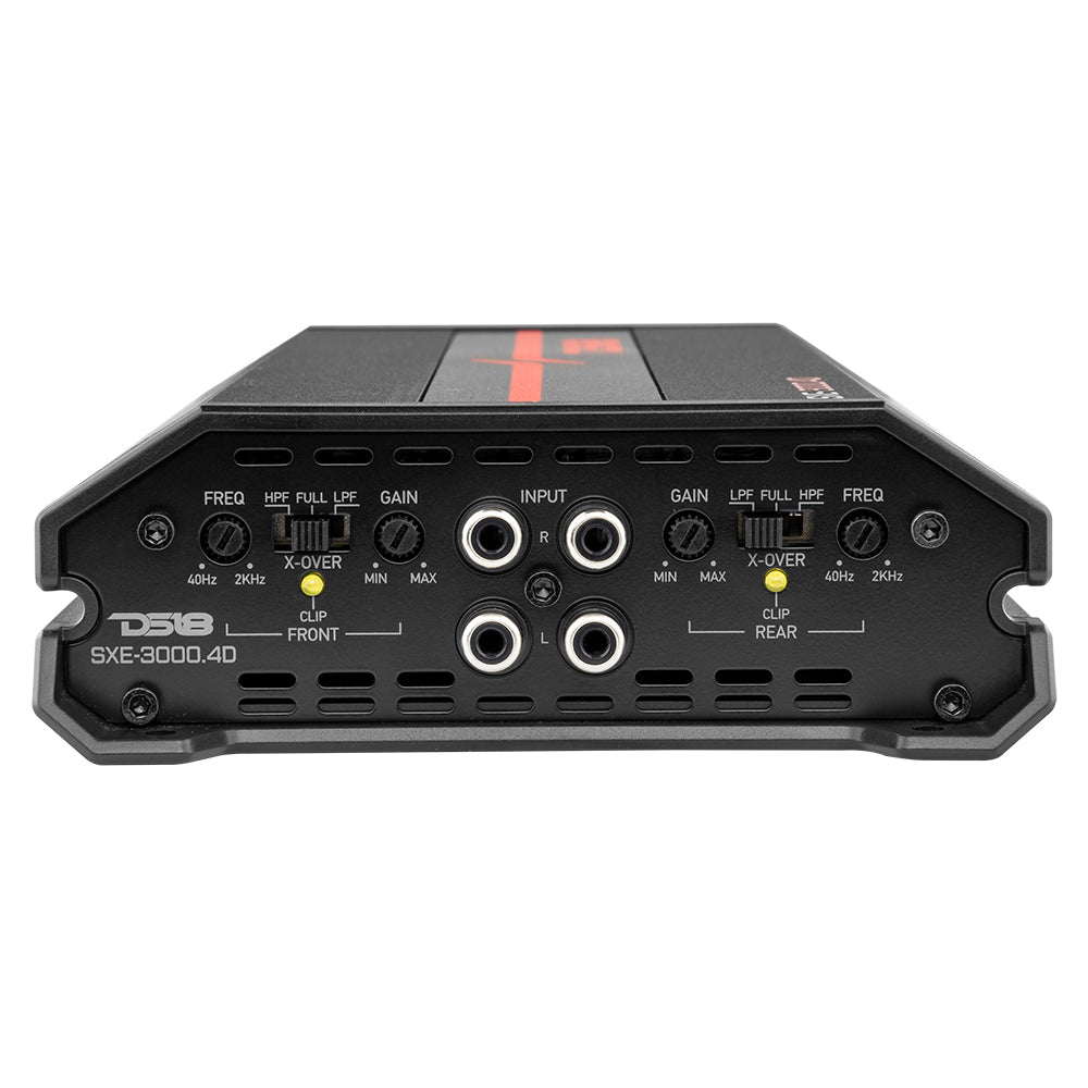 DS18 DS-SXE-3000.4D/BK Full-Range Class D 4-Channel Amplifier 3000 Watts Black DS18