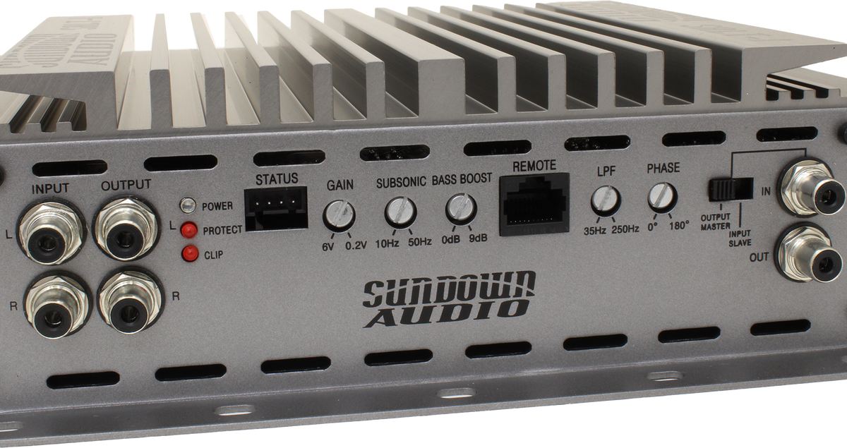 Sundown Audio SALT-1 Class D Monoblock Amplifier - 1000W RMS at 1 Ohm, Linkable to 2000W at 2 Ohms