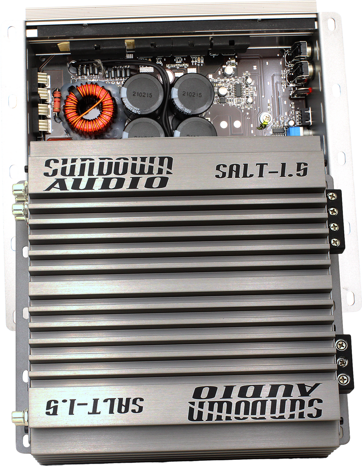 Sundown Audio SALT-1.5 Class D Monoblock Amplifier - 1500W RMS at 1 Ohm, Linkable to 3000W at 2 Ohms