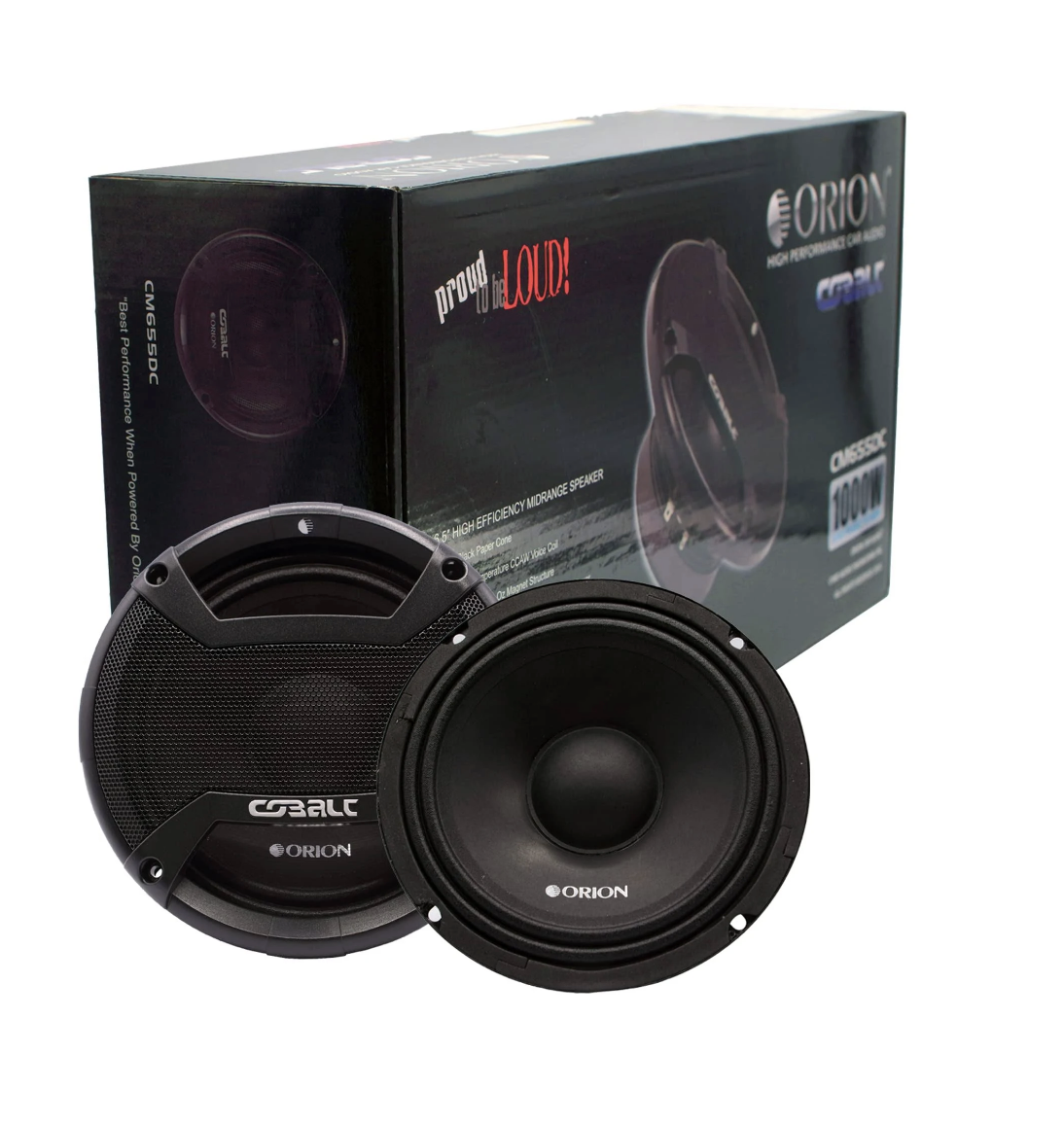 ORION Cobalt CM655DC 6.5" 4 OHMS Series CM MID BASS MID RANGE WIDE BAND Car Audio Car Stereo Mid Dust Cap Speaker (SOLD in PAIR) 2 PCS