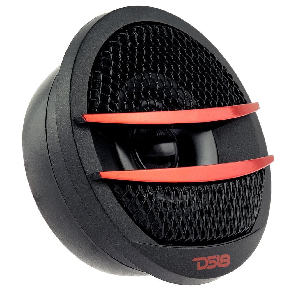 DS18 DS-TX1R 1.38 Inch Diamater .5 Inch VC Pei Dome Tweeter 200 Watts Red DS18