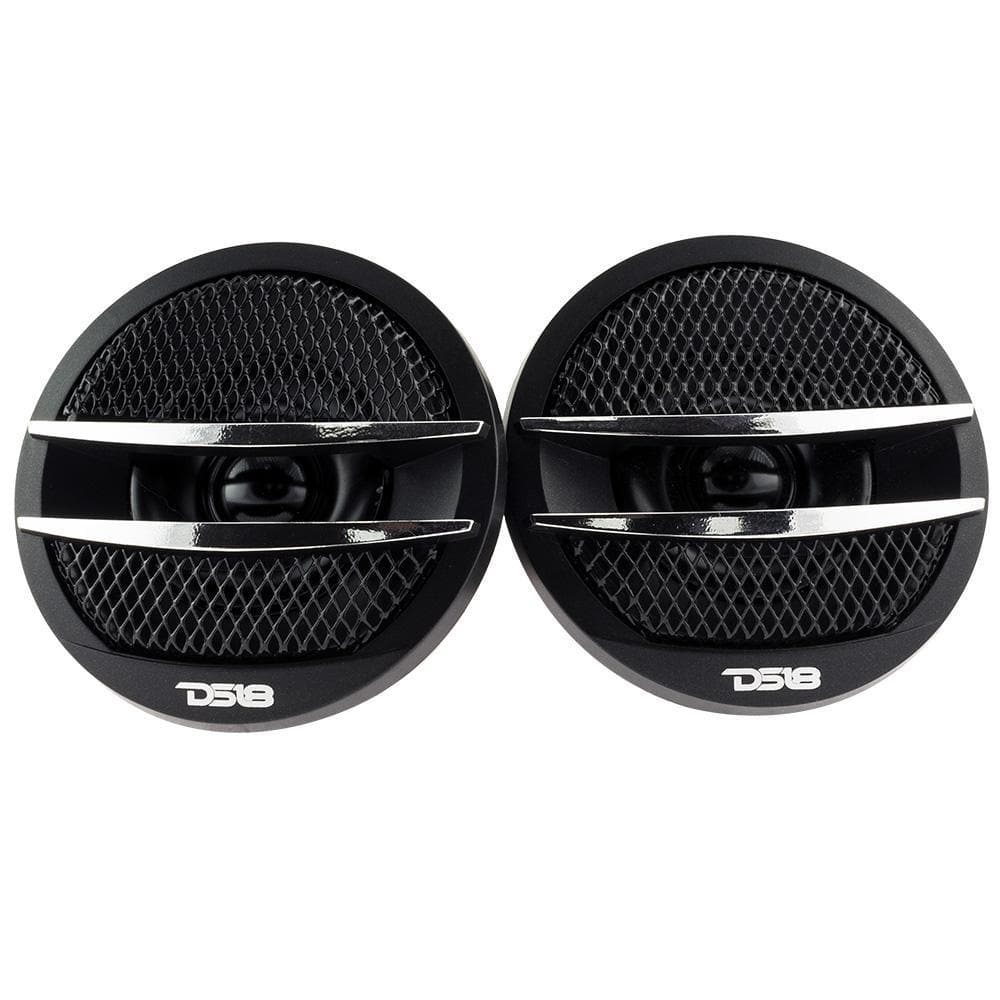 DS18 DS-TX1S 1.38 Inch Diamater .5 Inch VC Pei Dome Tweeter 200 Watts Silver DS18