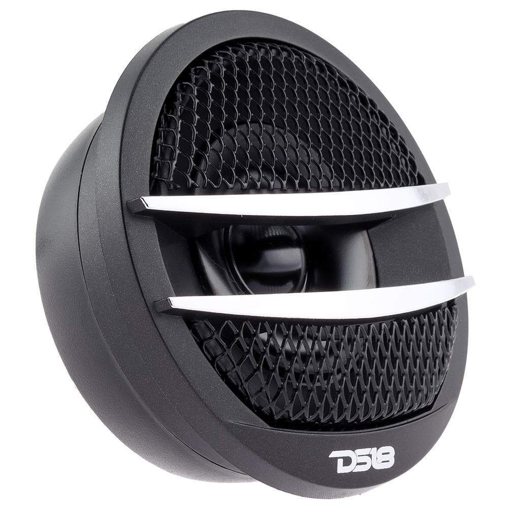 DS18 DS-TX1S 1.38 Inch Diamater .5 Inch VC Pei Dome Tweeter 200 Watts Silver DS18