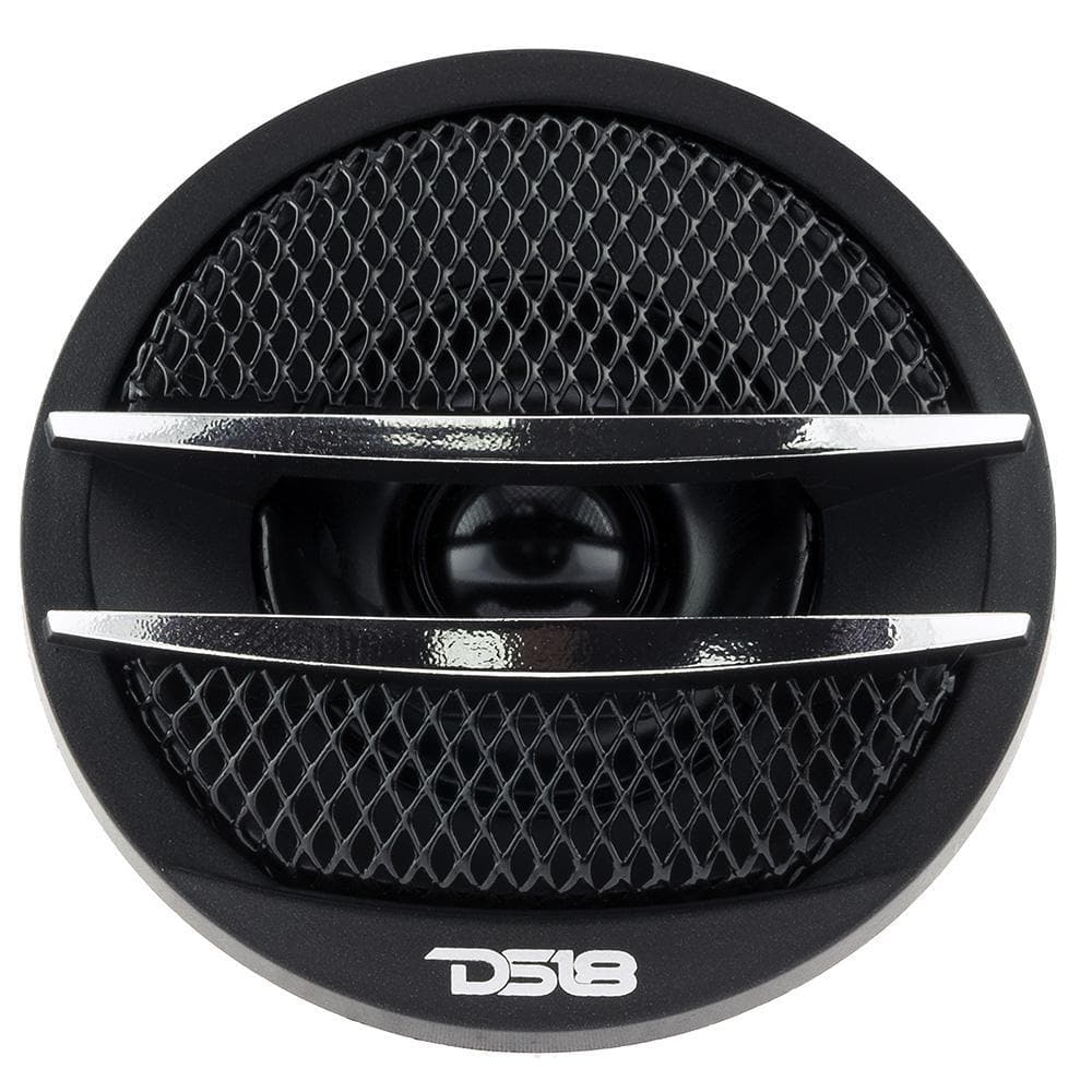 DS18 DS-TX1S 1.38 Inch Diamater .5 Inch VC Pei Dome Tweeter 200 Watts Silver DS18
