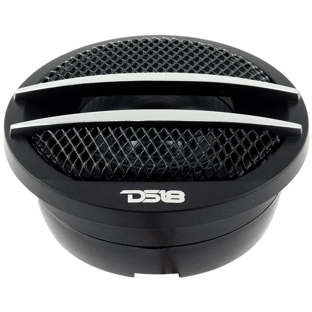 DS18 DS-TX1S 1.38 Inch Diamater .5 Inch VC Pei Dome Tweeter 200 Watts Silver DS18