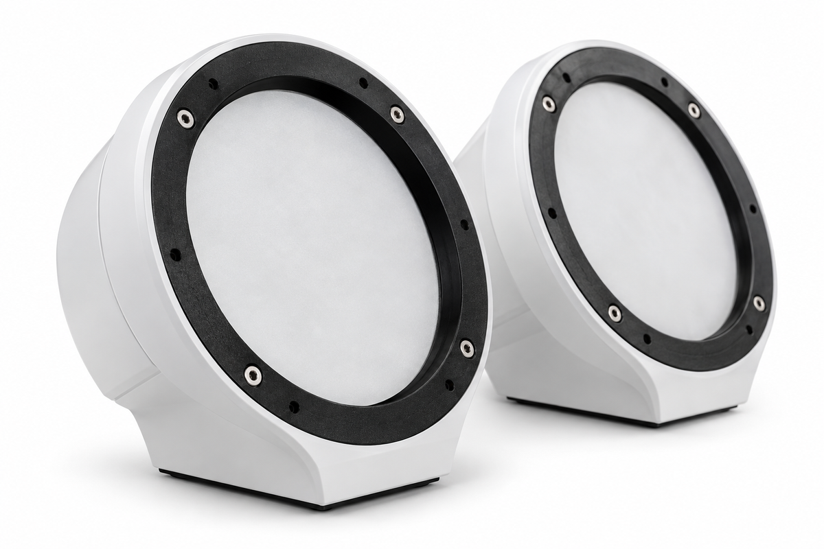 DS18 DS-EN-JS6/WH 6.5 Inch Flat Mount Speaker Pod Universal for Any Application White DS18