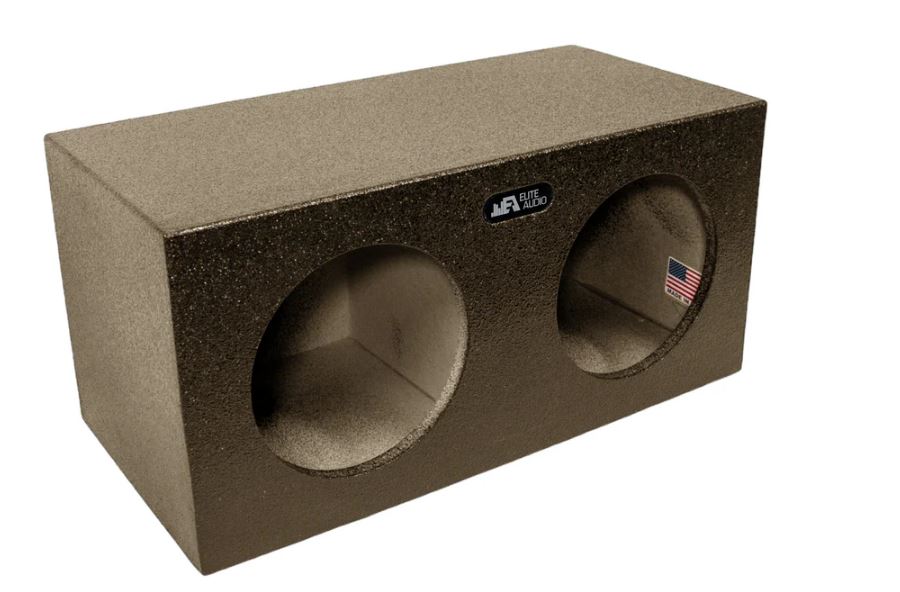 Elite Audio Enclosures | Universal Dual 10” Sealed - Premium USA Made Subwoofer Box with Bed Liner Spray Finish