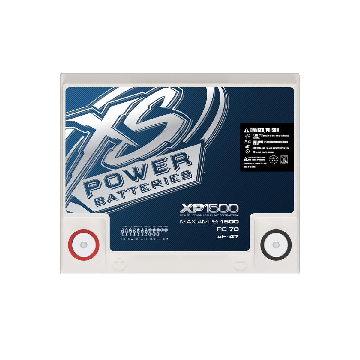 XS Power XS-XP1500 XSPOWER XP1500 12V AGM Secondary Battery